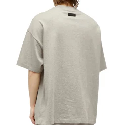 Fear Of God Essentials SS Dark Heather Oatmeal T Shirt (FW23)< Matching Sets|T-shirts