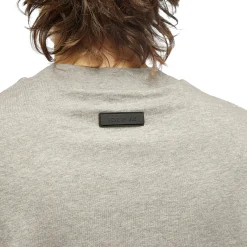 Fear Of God Essentials SS Dark Heather Oatmeal T Shirt (FW23)< Matching Sets|T-shirts