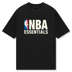 Fear Of God Essentials x NBA Black T Shirt< T-shirts