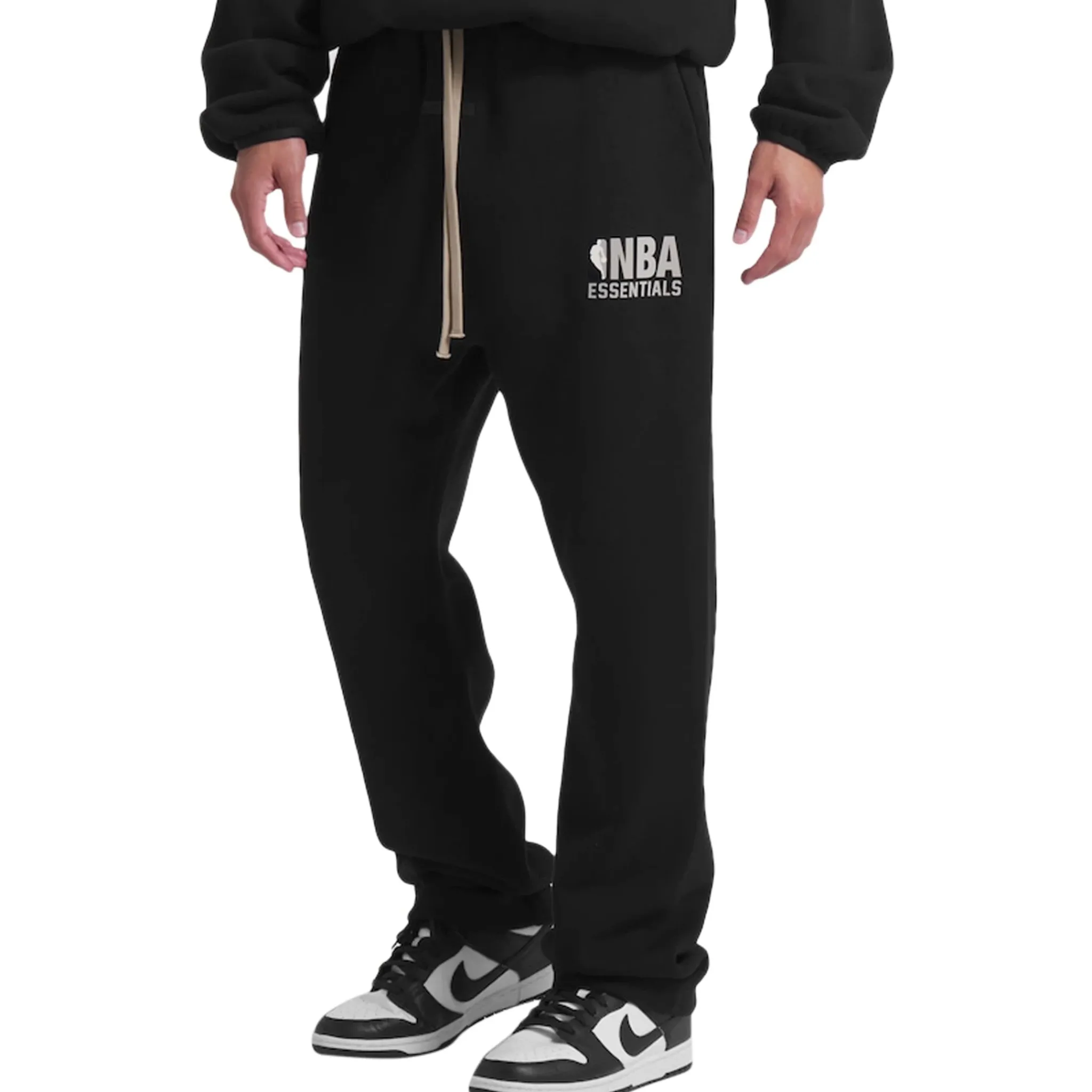 Fear Of God Essentials x NBA Relaxed Black Sweatpants< Bottoms|Sweatpants