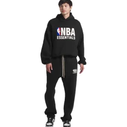 Fear Of God Essentials x NBA Relaxed Black Sweatpants< Bottoms|Sweatpants