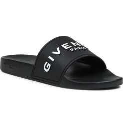 Givenchy Paris 3D Black Pool Slides< Black Trainers|Sandals & Slides