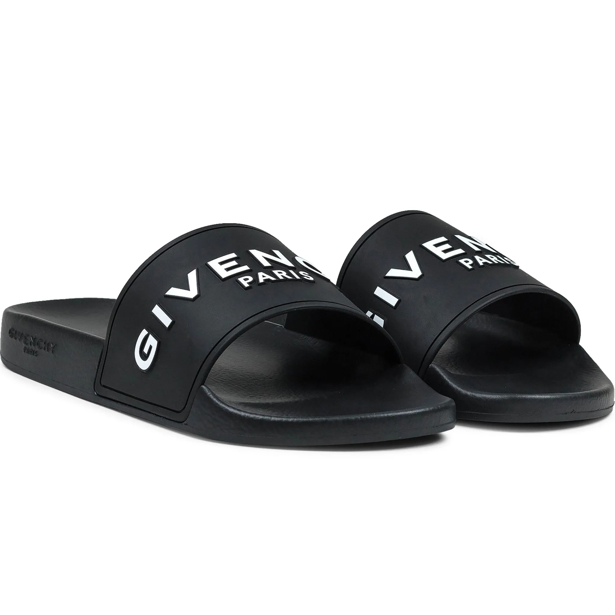 Givenchy Paris 3D Black Pool Slides< Black Trainers|Sandals & Slides