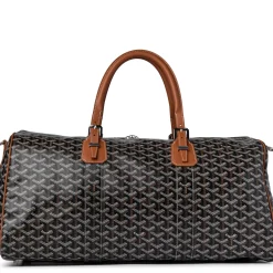 Goyard Boston 50 Black Tan Bag With Strap< Bags