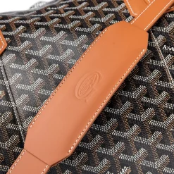Goyard Boston 50 Black Tan Bag With Strap< Bags