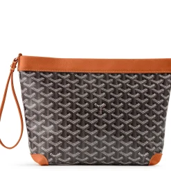 Goyard Conti Black Tan Pouch< Bags