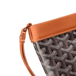 Goyard Conti Black Tan Pouch< Bags