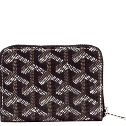Goyard Matignon Black Tan Mini Wallet< Wallets & Card Holders