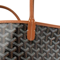 Goyard Saint Louis PM Tote Bag Black Tan< Bags