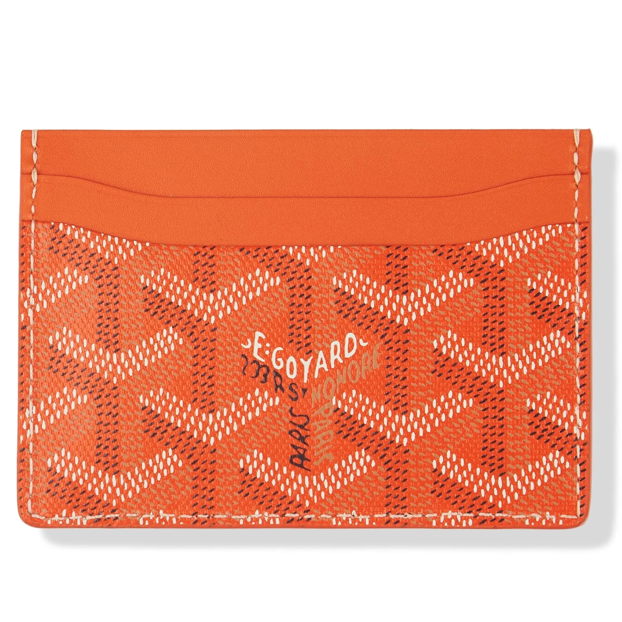 Goyard Saint Sulpice Orange Card Holder< Wallets & Card Holders