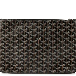 Goyard Senat Pouch MM Black< Bags