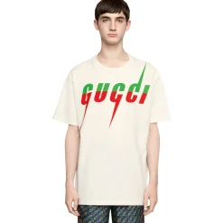 Gucci Blade Print White T Shirt< T-shirts