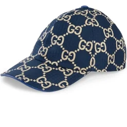 Gucci GG Ripstop Blue Baseball Cap< Hats & Caps