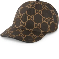 Gucci GG Ripstop Brown Baseball Cap< Hats & Caps