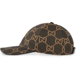 Gucci GG Ripstop Brown Baseball Cap< Hats & Caps