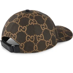 Gucci GG Ripstop Brown Baseball Cap< Hats & Caps