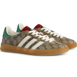 Adidas Gucci x Gazelle Beige GG Monogram< Trainers