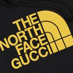 Gucci x The North Face Black Yellow Hoodie< Sweatshirts & Hoodies