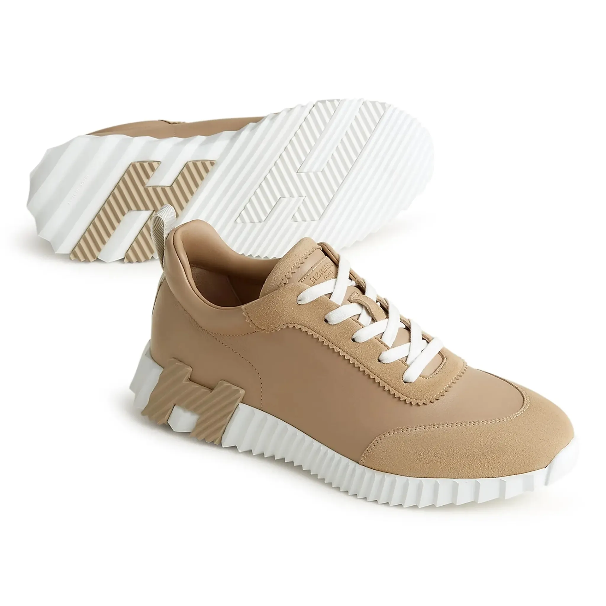 Hermès Paris Bouncing Sneaker Beige Lin< Designer Trainers