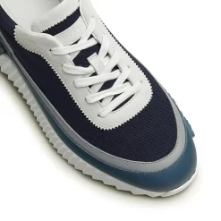 Hermès Paris Bouncing Sneaker Blue Grey White< Designer Trainers