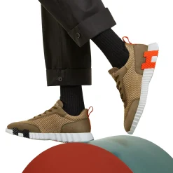 Hermès Paris Bouncing Sneaker Green< Designer Trainers