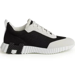 Hermès Paris Bouncing Sneaker White Black< Black Trainers|Designer Trainers