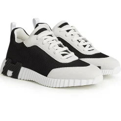 Hermès Paris Bouncing Sneaker White Black< Black Trainers|Designer Trainers