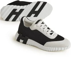 Hermès Paris Bouncing Sneaker White Black< Black Trainers|Designer Trainers