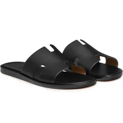 Hermès Paris Izmir Black Sandal< Black Trainers|Sandals & Slides