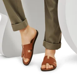 Hermès Paris Izmir Gold Sandal< Sandals & Slides