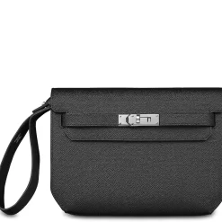 Hermès Paris Kelly Depeches 25 Epsom Black Palladium Hardware< Bags