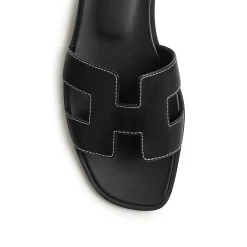 Hermès Paris Oran Black Sandal< Sandals & Slides