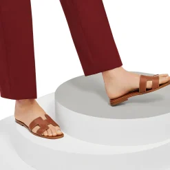 Hermès Paris Oran Gold Sandal< Sandals & Slides