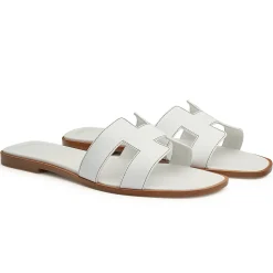 Hermès Paris Oran White Sandal< White Trainers|Sandals & Slides