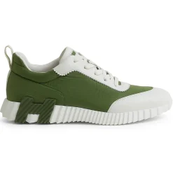 Hermès Paris Ripstop Bouncing Sneaker Matcha White< Designer Trainers