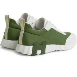 Hermès Paris Ripstop Bouncing Sneaker Matcha White< Designer Trainers