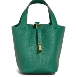 Hermès Paris Hermès Picotin Lock 18 Green Clemence Gold Hardware< Handbags|Bags