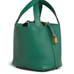 Hermès Paris Hermès Picotin Lock 18 Green Clemence Gold Hardware< Handbags|Bags