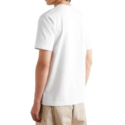 Jacquemus Grosgrain Brand Logo Tab White T Shirt< T-shirts