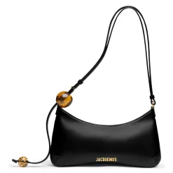 Jacquemus Le Bisou Perle Black Shoulder Bag< Bags