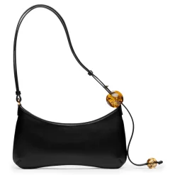 Jacquemus Le Bisou Perle Black Shoulder Bag< Bags
