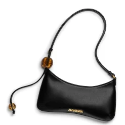 Jacquemus Le Bisou Perle Black Shoulder Bag< Bags