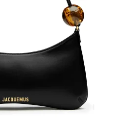 Jacquemus Le Bisou Perle Black Shoulder Bag< Bags