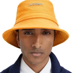 Jacquemus Le Bob Gadjo Dark Orange Bucket Hat< Hats & Caps