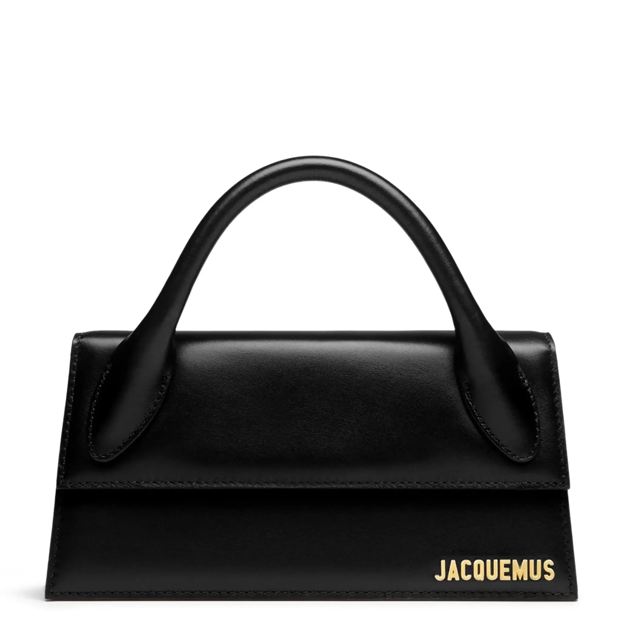 Jacquemus Le Chiquito Long Leather Black Handbag< Cross Body Bags|Handbags
