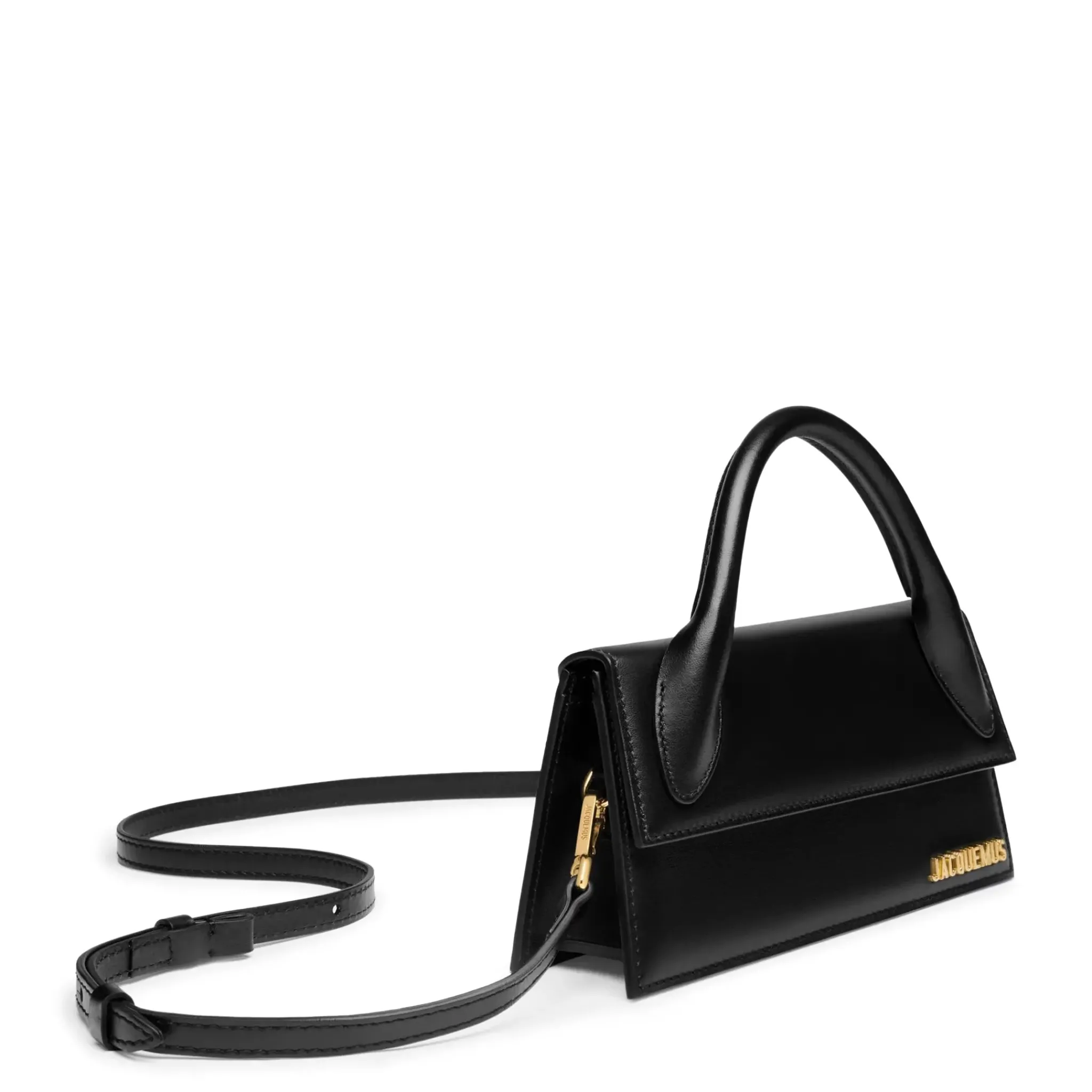 Jacquemus Le Chiquito Long Leather Black Handbag< Cross Body Bags|Handbags