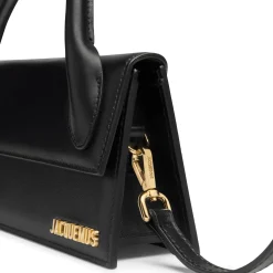 Jacquemus Le Chiquito Long Leather Black Handbag< Cross Body Bags|Handbags