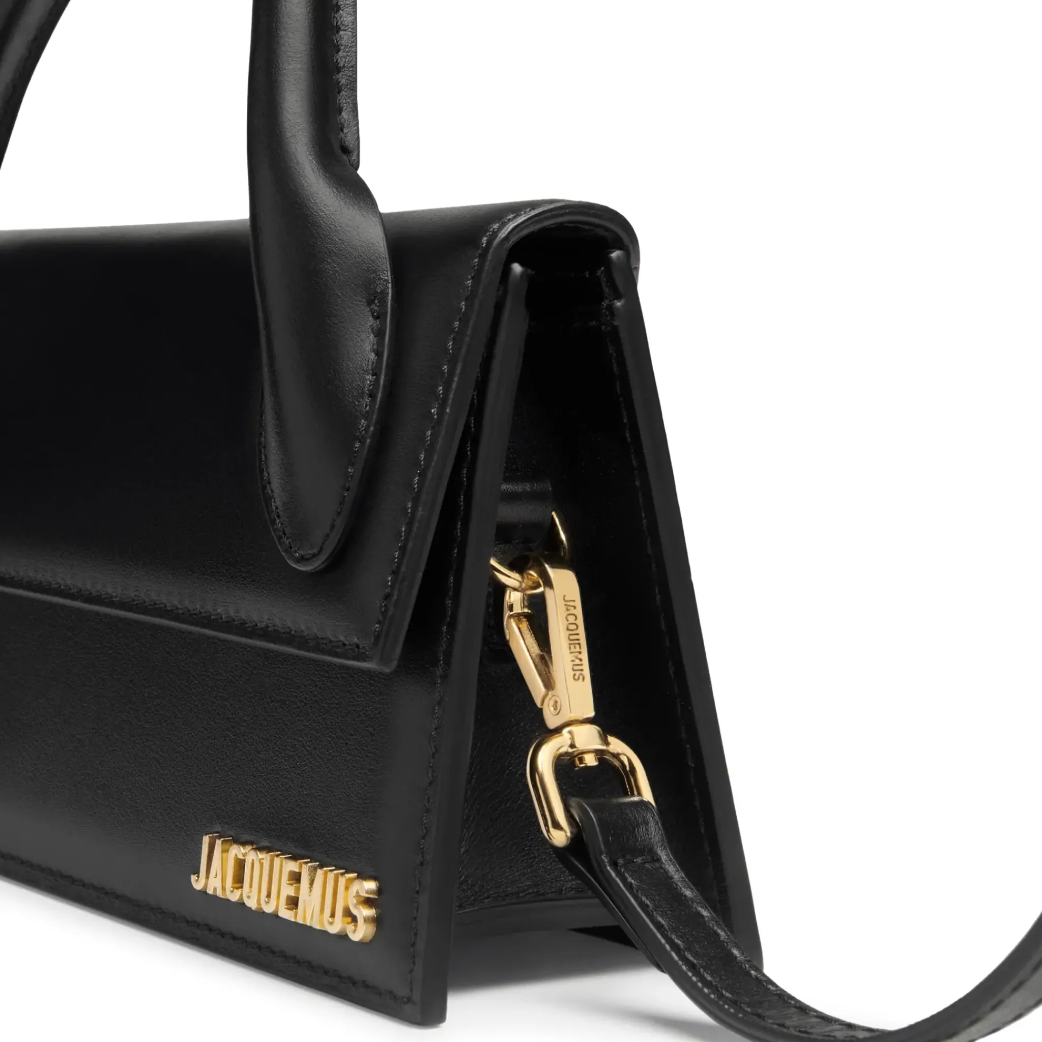 Jacquemus Le Chiquito Long Leather Black Handbag< Cross Body Bags|Handbags