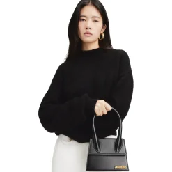 Jacquemus Le Chiquito Moyen Black Handbag< Cross Body Bags|Handbags
