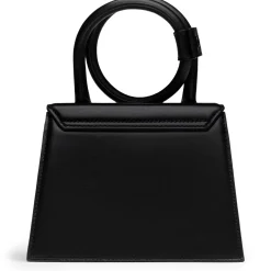 Jacquemus Le Chiquito Noeud Coiled Leather Black Handbag< Cross Body Bags|Handbags